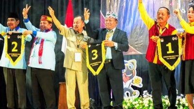 KPU Sanggau Umumkan Nomor Urut Tiga Pasangan Calon Bupati Dan Wakilnya.