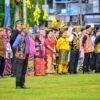 Peserta Upacara Peringati HUT Kota Sanggau ke 408 Tahun 2024, Kenakan Pakaian Khas Nusantara