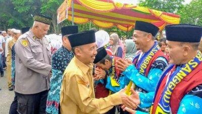 110 Calon Jamaah Haji Asal Kabupaten Sanggau Dilepas Keberangkatanya