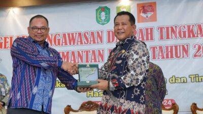 Pj Bupati Sanggau Hadiri Rapat Gelar Pengawasan Daerah dan Pemutahiran Data