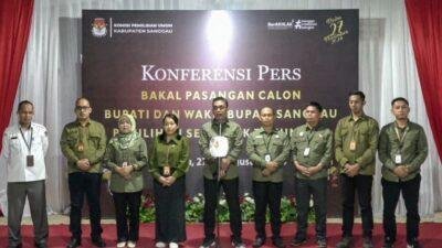 KPU Sanggau Resmi Tutup Pendaftaran, 3 Bacalon Dipastikan Maju di Pilkada Sanggau 2024