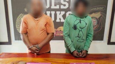 A Dan W Pengedar Sabu Di Kecamatan Mukok Dikemas Polisi