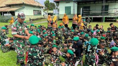 Kunjungan Belajar Murid TK Kartika XVll- 11 Ke Makodim 1204 / Sanggau