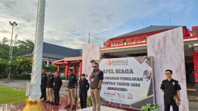 Bawaslu Sanggau Gelar Apel Siaga Tahapan Pengawasan Pilkada 2024