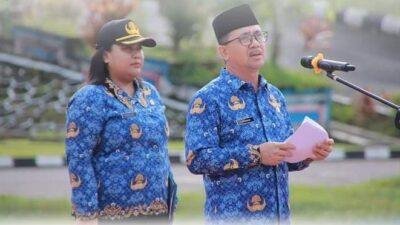 Sekda Bengkayang Pimpin Apel Pembinaan PNS Dan Honorer