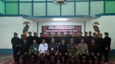 Seluruh Pegawai Rutan Kelas 2B Mepawah Deklarasi Netralitas Dipilkada 2024