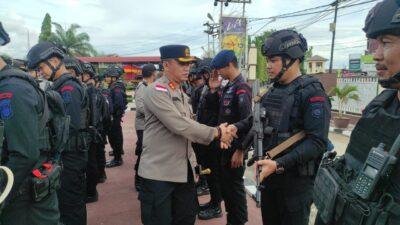 BKO Brimob dan POH Polda Kalbar Tiba di Polres Sanggau