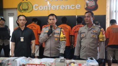 Kurun Waktu 1 Bulan Polres Singkawang Berhasil Menahan 7 Orang Pelaku Narkoba