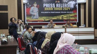 Sepanjang Tahun 2024 Tingkat Keriminalitas Di Pontianak Menurun 7 Persen
