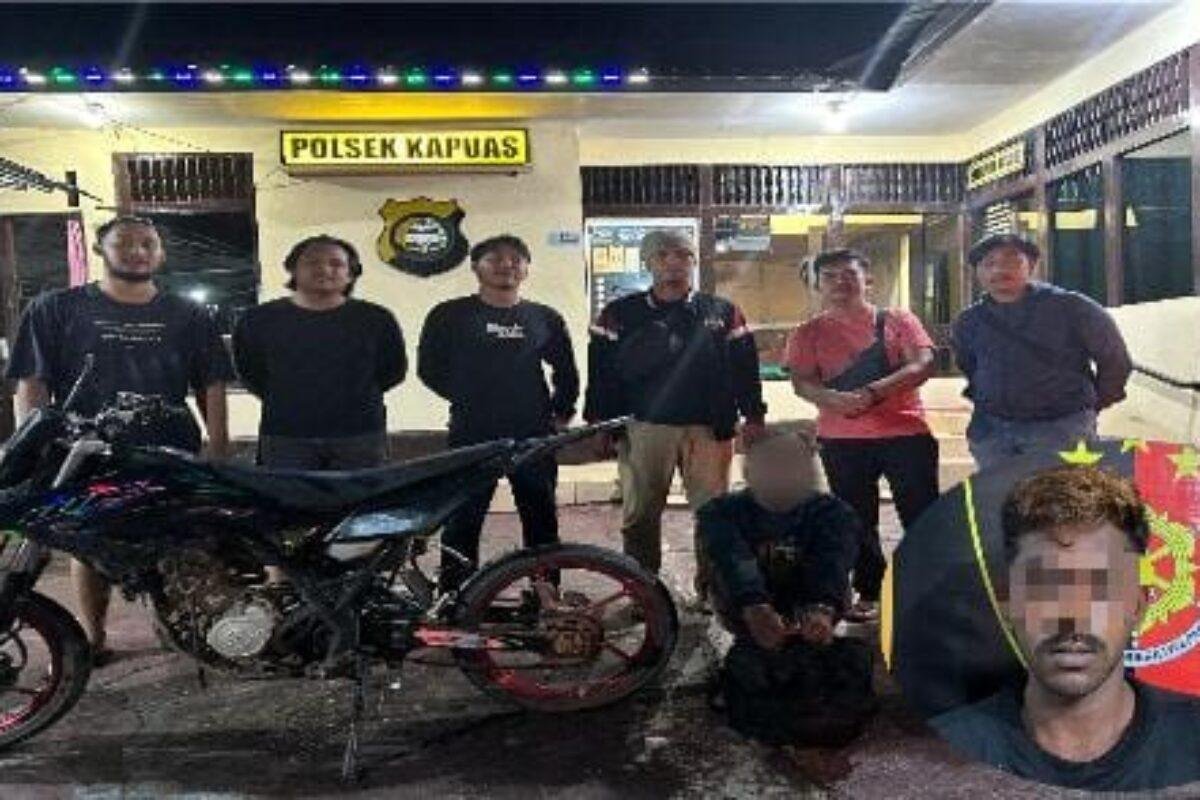 Tak Berkutik! Pemuda Asal Tempunak Ditangkap usai Curi Motor di Tayan Hilir
