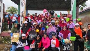 Lina Marlina, Ketua Bhayangkari Rasau Jaya, Adakan Medical Check-up Gratis dan Senam Berhadiah