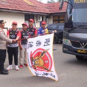 Kapolres Bengkayang Lepas 12 Atlet Karate ke Kejuaraan Sambas