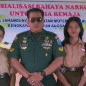 Batuud Koramil 05 Samalantan Jadi Narasumber Sosialisasi Bahaya Narkoba di SMPN 06 Monterado