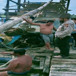 Polres Sekadau Tertibkan Tambang Emas Ilegal di Sungai Kapuas
