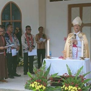 Komitmen Pemkab Sanggau: Suherman Resmikan Gereja Santa Maria Stasi Keladang