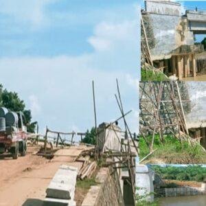 Jembatan Desa Rantau-Goa Boma Rusak Parah, Warga Pertanyakan Transparansi Proyek 4 Jembatan Desa Rantau-Goa Boma Rusak Parah, Warga Pertanyakan Transparansi Proyek