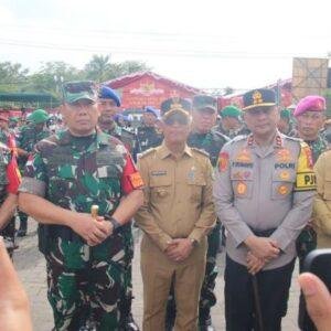 Pengamanan Kunjungan Wapres RI, Pangdam XII/Tpr dan Kapolda Pimpin Apel Gelar Pasukan PAM VVIP