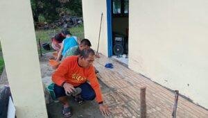 Pembangunan Gereja di TMMD Imbangan ke-123 Kodim 1209/Bky Capai Tahap Akhir