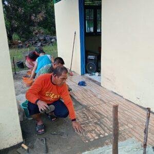 Pembangunan Gereja di TMMD Imbangan ke-123 Kodim 1209/Bky Capai Tahap Akhir