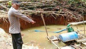 Polsek Bonti Musnahkan Mesin Tambang Emas Ilegal di Sungai Bonti