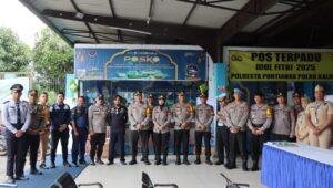 Kapolresta Pontianak Tinjau Tujuh Pos Pengamanan Lebaran