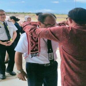 Penerbangan Reguler Perdana di Bandara Singkawang Berjalan Sukses