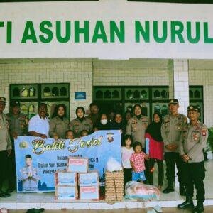 Polresta Pontianak Bagikan Sembako ke Panti Asuhan Nurul Iman