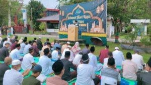 Ribuan Umat Islam di Sanggau Laksanakan Salat Idulfitri di Halaman Kantor Bupati