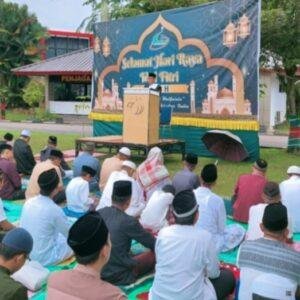 Ribuan Umat Islam di Sanggau Laksanakan Salat Idulfitri di Halaman Kantor Bupati