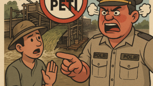 Polsek Entikong Cegah Aktivitas PETI di Wilayah Perbatasan