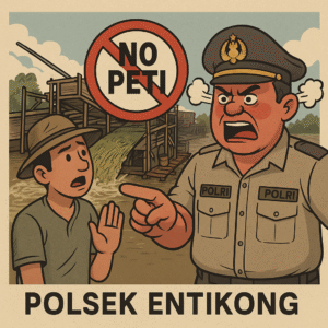 Polsek Entikong Cegah Aktivitas PETI di Wilayah Perbatasan