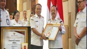 Sanggau Raih Penghargaan Kepatuhan Produk Hukum Daerah