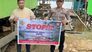 Cegah Tambang Ilegal, Polsek Meliau Gencarkan Sosialisasi Bahaya PETI