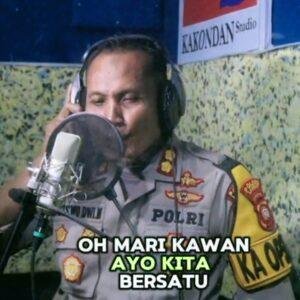 Lewat Lagu, Polres Landak Kampanyekan Ketahanan Pangan Secara Kreatif