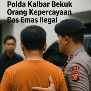 Operasi Senyap, Polda Kalbar Bekuk Orang Kepercayaan Bos Emas Ilegal