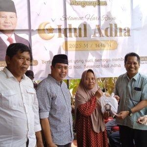 Gerindra Kota Pontianak Kurban 7 Sapi dan 1 Kambing di Hari Raya Idul Adha