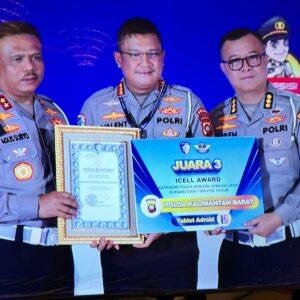 Polda Kalbar Raih Juara III ICELL Award, Kombes Valentinus: Ini Hasil Kerja Bersama dan Transformasi Digital