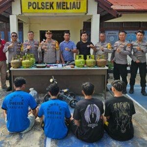 Empat Pelaku Komplotan Pencurian Dibekuk Polsek Meliau