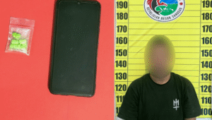 Warga Tanjung Merpati Kembayan di Amankan di Depan Caffe Polisi Temukan Ekstasi