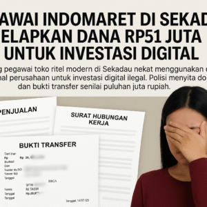 Pegawai Indomaret di Sekadau Gelapkan Dana Rp51 Juta untuk Investasi Digital