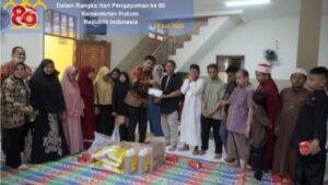 Kemenkum Kalbar Gelar Bakti Sosial di Panti Tunanetra
