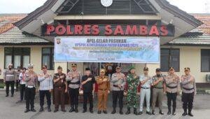 Polres Sambas Gelar Apel Operasi Patuh Kapuas 2025, Fokus Penegakan Disiplin Berlalu Lintas