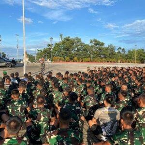Yonif TP 833 Jadi Sorotan Nasional, Danrem 121/Abw Minta Prajurit Buktikan Kinerja