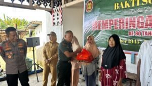 Semarak HUT TNI, Kodim dan Pemda Mempawah Kolaborasi Gelar Bakti Sosial