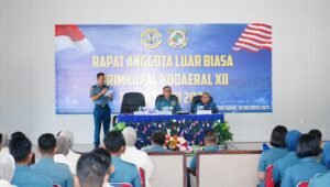 Rapat Luar Biasa Primkopal Kodaeral XII Soroti Penguatan Koperasi Prajurit