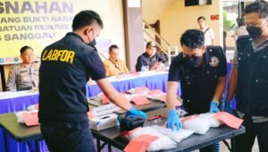 Polres Sanggau Musnahkan 18,5 Kg Sabu dari Jaringan Perbatasan