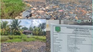 CV Dungun Sebatang Diminta Bertanggung Jawab atas Penimbunan Puskesmas Sungai Baru