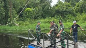 Mempawah Fokus Infrastruktur, Dandim Tinjau Kelayakan Lokasi Jembatan Baru