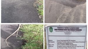 Diduga Tak Sesuai JMF, Proyek Jalan Perkim Kalbar oleh CV Vincent Anak Mas Alami Gagal Mutu