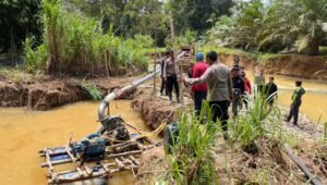Sungai Kayan Tercemar PETI, Polisi Tertibkan Tambang Emas Ilegal di Sekayam